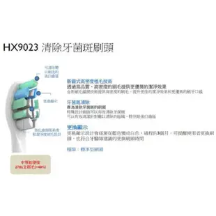 【原廠公司貨+產地美國】PHILIPS 飛利浦 清除牙菌斑 標準刷頭 HX9023/67 【適用HX6711/HX673