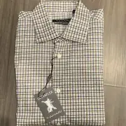 Ultraflex Tahari Dress Shirt NON IRON Slim Fit Mens Size 15-15.5 32-33 New