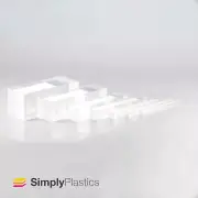 Square Clear Extruded Acrylic Plastic Perspex Rod Bar / Various Diameters