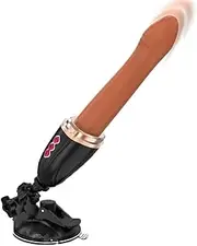 Thrusting Dildo Vibrator Adult Sex Toys for Women Realistic Dildo with 6 Thrusting & 10 Vibration Modes, G-spot Clitoral Anal Vibrator Big Suction Cup Anal Toys for Couple
