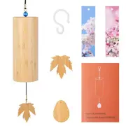 Bamboo Wind Chimes for Outdoors Meditation Zen Windchime Memorial Wind Chimes...