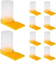AIMALL 10PCS Bee Feeder Kit - High-Capacity Beekeeping Feeder with Sealed Design for Hive Entrance - Durable and Transparent Point Feeder - 2.75x5.12 Inches