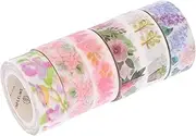 6pcs Paper Tape Natural Stickers Scrapbook Paper Journal Supplies Journal Stickers Crafts Journaling Supplies Scrapbooking Scrapbook Tape Diary Sticker Tape Decorative Tape