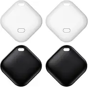 Key Finder, Wallet Tracker Works with Apple Find My (iOS only), Bluetooth Luggage Tracker and Item Locator for Keys, Bags, Replaceable Batteries