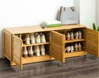 Bamboo Wooden Shoe Case Shoe Rack Shelf Storage Cabinet Stool Bench Multi Tiers