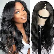Body Wave V Part Wigs Human Hair No Leave Out Lace Front Wigs Brazilian Virgin Human Hair Wigs For Black Women Upgrade U Part Wigs Glueless Full Head Clip In H