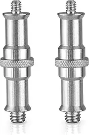 Neewer Standard 1/4” to 3/8” Metal Male Converter Threaded Screw Adapter Spigot Stud 3-Pack for Studio Light Stand, Hot Shoe/Cold Shoe Adapter, Ball Head, Wireless Flash Receiver, Trigger - ST22