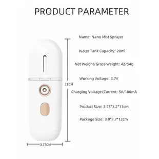 Portable Nano Mist Sprayer 30Ml Mini Facial Steam Humidifier