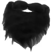 Fake Beard and Mustache Halloween Costume Accessory-Black-8"