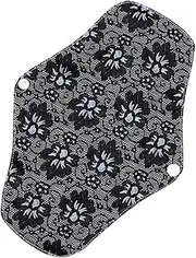Healeved Bamboo Charcoal Sanitary Napkin Washable Sanitary Pad Reusable Menstrual Pads Sanitary Towel Breathable for Women Black