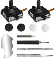 Replacement Kit for Oculus Quest 2 Controller/Meta Quest 2 Controller (11-in-1), DUXICEPIN Joysticks, Screwdriver, Tweezer & Pry Tool-Ultimate Meta Quest 2 Controller Accessories (Black-11-in-1)