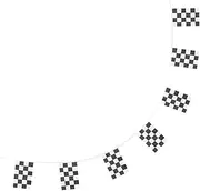 MUSISALY Checkered Racing Flag String Decorations Cheering Flags for Race Car Events for Birthday Parties Events Sturdy Accessories