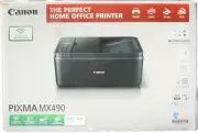 New Canon Pixma MX490 NOS All-In-One Wireless Office Printer Copier Scanner +Ink