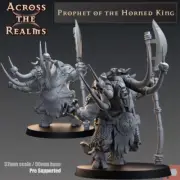 Minotaur Prophet King Miniature 28mm 32mm Dungeon Dragons D&D RPG Tabletop