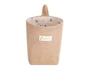 Storage Basket Creative Large Capacity Jute Practical Multifunctional Wall Hanging Desktop Basket Bin for Dormitory-5