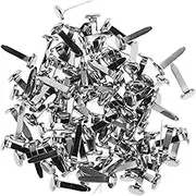 Angoily 200pcs Metal Brads Clips for Crafts Fasteners for DIY Projects Durable Decorative Fasteners for Scrapbooking and Home Decor