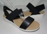 Kensie Size 10 M EVERLEE Black Wedge Heel Sandals New Women's Shoes