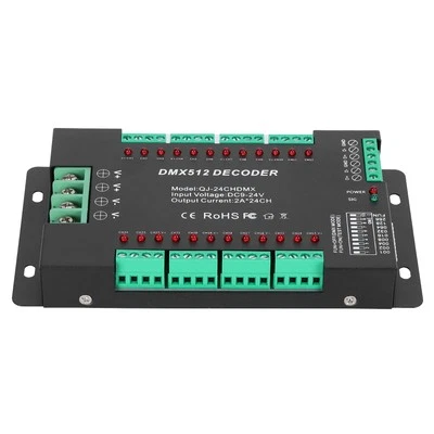 24CH Channel Dmx512 Decoding Controller Led Color RGB Light With Controller With