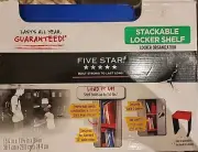 Five Star Durable Stackable Locker Shelf Blue NIB Heavy Duty Locker Organizer