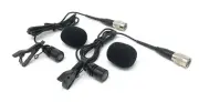 2 x Lavalier Lapel Mic Omni-directional Tie Clip Microphones for Audio-Technica