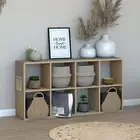 8 Cube Storage Organizer, Stackable, Book Shelf, Bedroom, Home Office