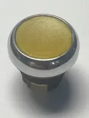 EATON M22M DL Y Flush Head Yellow Operator 22m Metallic Chrome Bezel