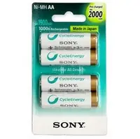 在飛比找PChome商店街優惠-SONY低自放3號充電電池2000mAh(4入)