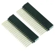 Stackable Jacks Bar for Raspberry Pi, 2x20, Stackable Header 20x2, 2er Pack