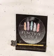 NEW Function & Fringe Silver/Gray and Gold Druzy Bobby Pin Style Hair Barrette