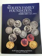 IRA L GOLDBERG COIN AUCTION CATALOG PRE LOS ANGELES FEB 2013 WOLFEN FAMILY FOUND