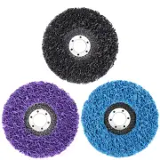 100mm 4" POLY STRIP DISC WHEEL PAINT RUST REMOVAL CLEAN SANDING ANGLE GRINDER