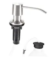 Soap Dispenser for Kitchen Sink with Tube Extenstion Kit, Built Brushed Nickel