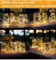 Party String Lights LED 10’ Fairy Wire Battery Operated Twinkle 24-Pack Wedding