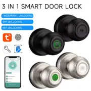 Smart Door Knob Keyless Entry Lock Electronic Biometric Door Lock w/ Key App