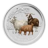 在飛比找Yahoo!奇摩拍賣優惠-澳洲 紀念幣 2015 1oz 羊年生肖彩色紀念銀幣 原廠
