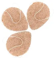 DONFAMDS 3pcs Exfoliating Face Cleansing Sponges Deep Clean Reusable Facial Scrub Pads for Makeup Removal and Oil Control for Home Travel Use