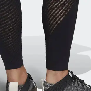 adidas WARP KNIT 女 絕舒適機能透氣 緊身褲 壓力褲 黑 DU0577