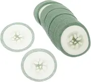 HEATSHAKING 200Pcs Cucumber Print Eye Care Pads Non Woven Eye Masks for Hydrating Nourishing Gentle Fabric for All Skin Types Relaxing Eye Skincare
