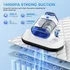 Cordless Bed Vacuum Cleaner w/ UV-C HEPA–Pet Hair & Dust Remover