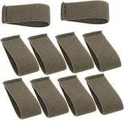 WOONEKY 10 Pack Elastic Belt Holders Secure Strap Keeper for Backpacks Belts Webbing Straps Comfort Fit Retainer Band