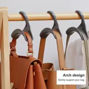 2x Handbag Hanger Hook Smooth Curved Purse Hanger Hanging Bag Holder for Closet