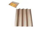 Baguette Pan Non-stick French Bread Baking Mould Professional Proofing Mold-Gold