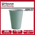 NEW 10 x Avanti - Miami Melamine 400ml Two Tone Cup Duck Egg Blue x 10 Piece Set