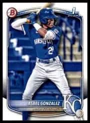 230 Card Lot 2025 Bowman 1st Prospect #BP-4 Asbel Gonzalez Royals