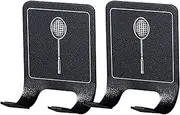 Racket Rack | 2X Heavy Duty Tennis Racket Holder | Space-Saving Vertical Display Stand, Paddle Storage Organization for Garage Bedroom Gym