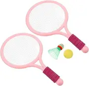 MUELODSIC Badminton Racket Tennis Racket Badminton Shuttlecocks Sports Outdoor for Pickup Racket Badminton Playing Outdoor Games Plastic Pink