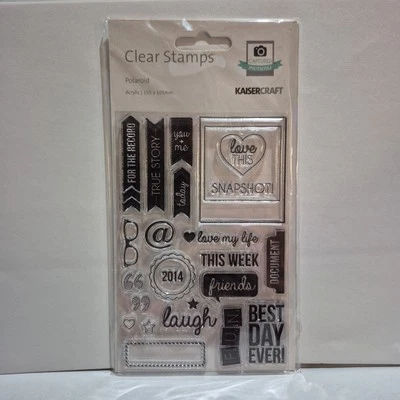 Kaisercraft "Polaroid" - Clear Stamps - Crafts Scrapbooking