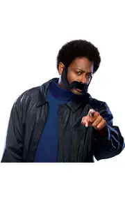 Black Mustache & Sideburns