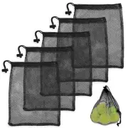 Mesh Bags Drawstring 510Pcs S 12Pcs M Mesh Swim Bag Golf Ball Bag Mesh
