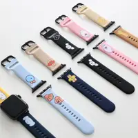 在飛比找ETMall東森購物網優惠-韓國Romane 可愛蘋果iwatch S7 S8硅膠手表帶